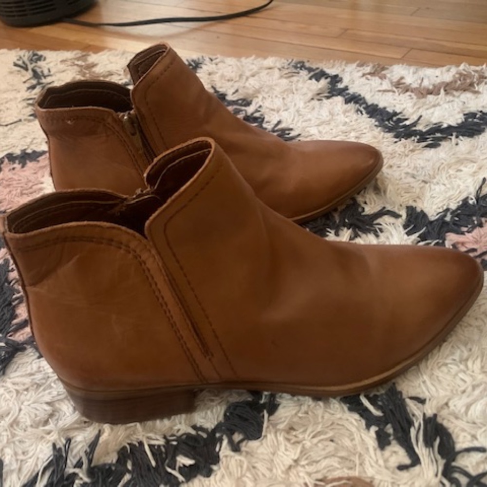 Aldo Kaicien Chelsea Boots Ankle Boots Booties Brown Cognac Leather 8,5 (39)
